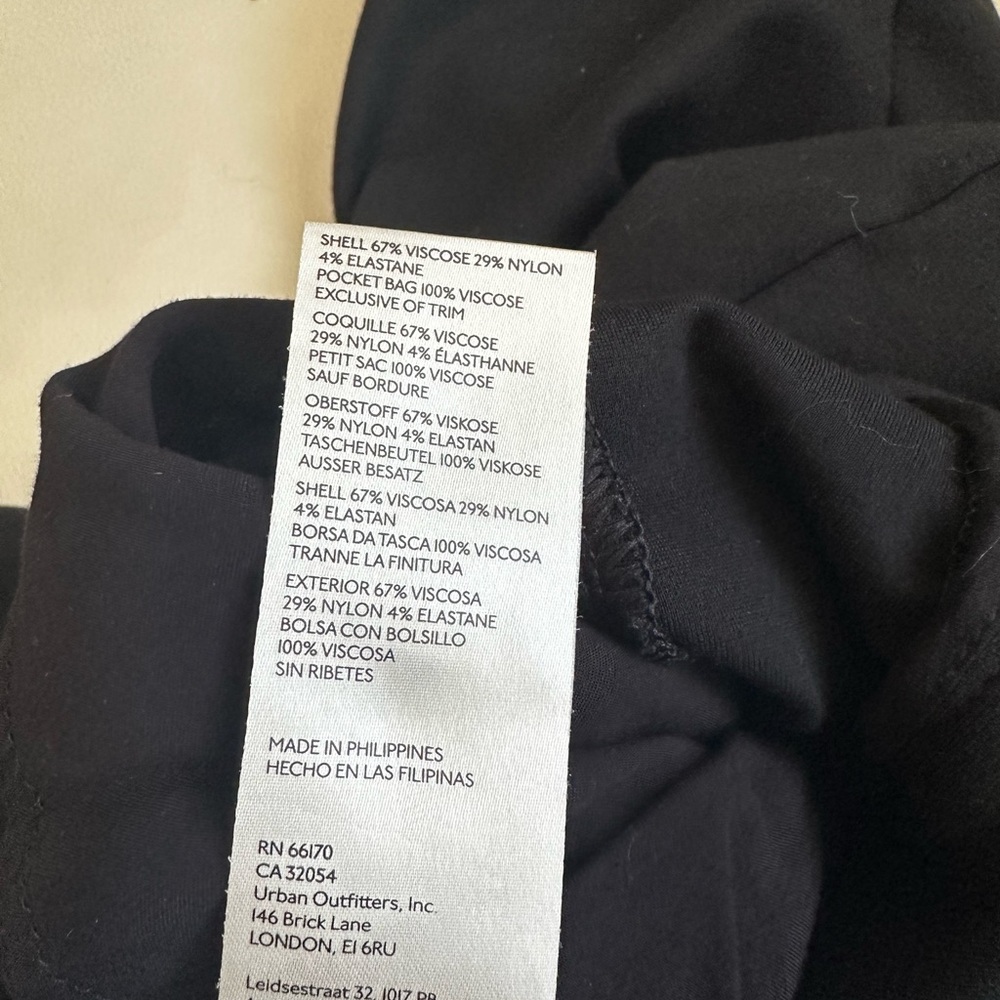 Anthropologie Maeve Ankle Zip Pants Black Size 10 Career Office - Picture 16 of 16